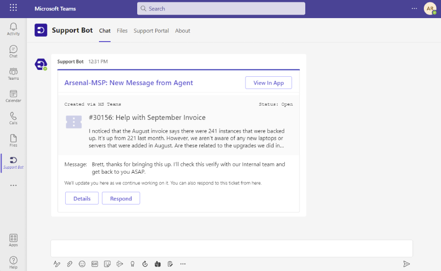 agent message notification to contacts