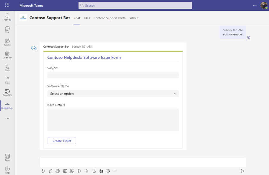 customize the support bot